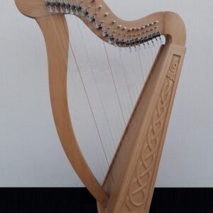 Gevon | Ragga H8L | 22 Strings Ash wood Celtic Irish Harp with semitone levers