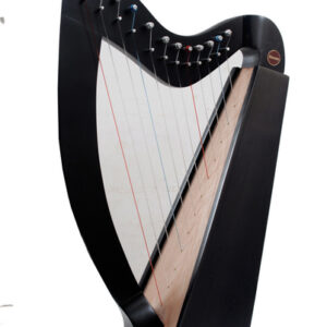 Gevon | 12 Strings Black Connie Irish Harp
